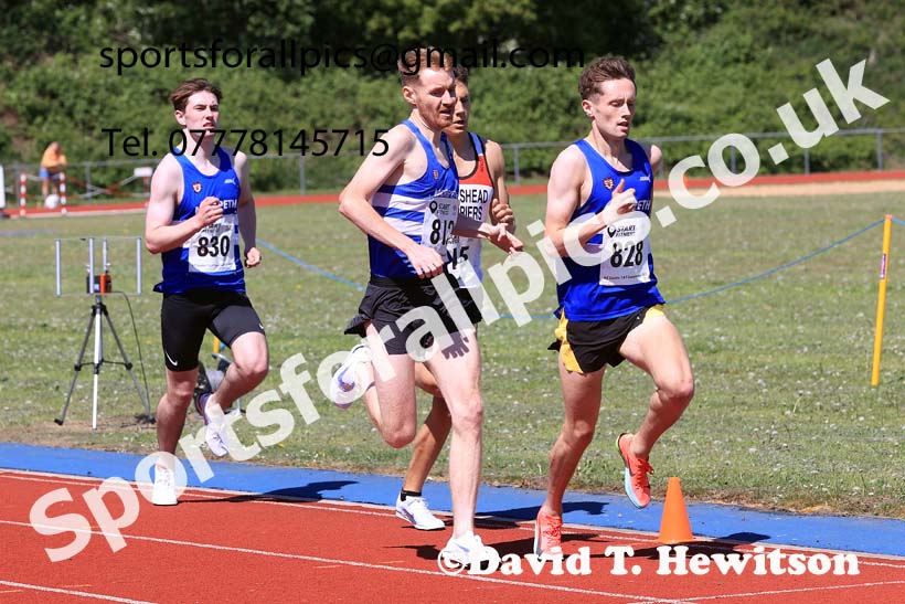 Senior mens 1500 metres, 2025 North Eastern Track and Field Champs., Shildon, County Durham. Photo: David T. Hewitson/Sports for All Pics